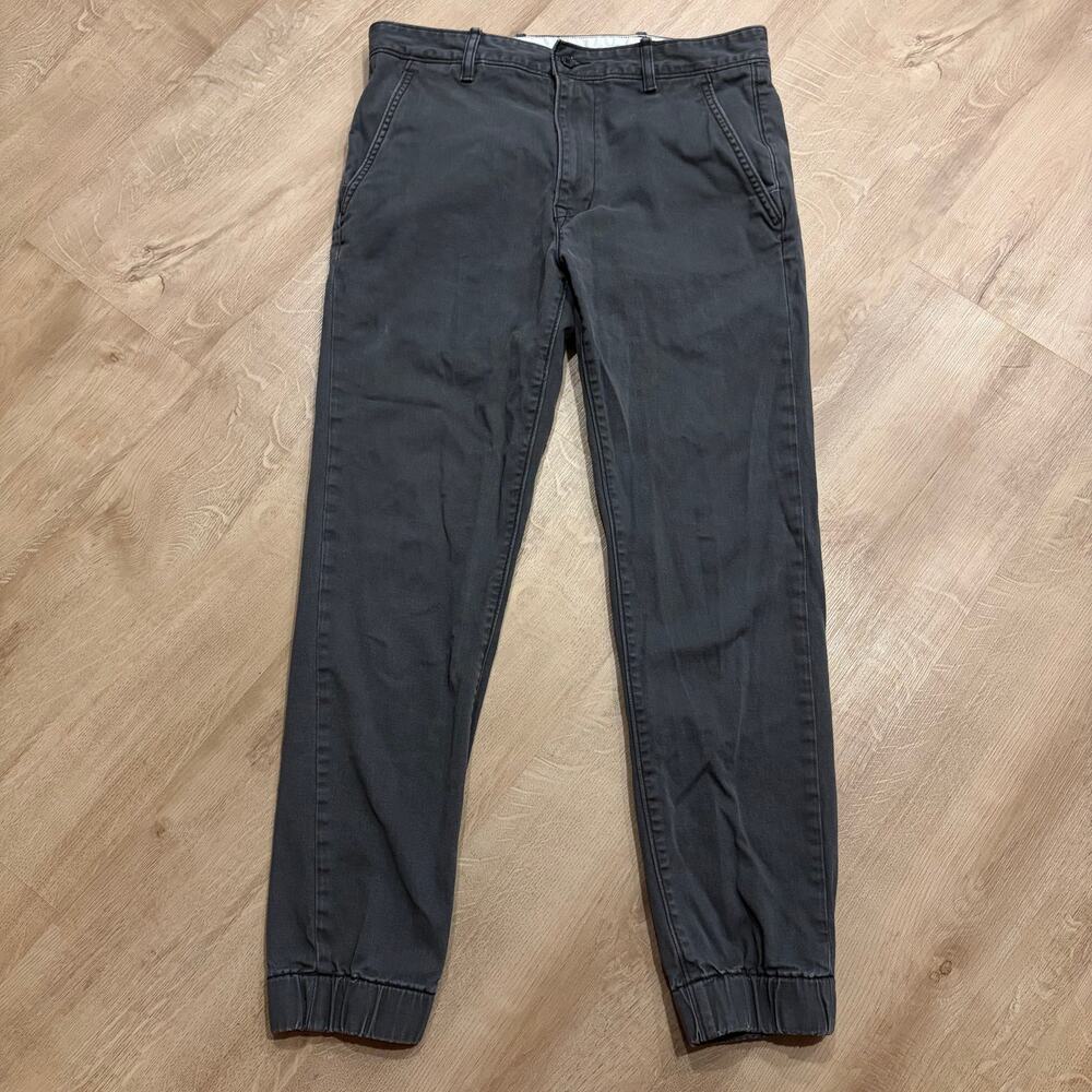 Levi's Chino Jogger Pants Classic Casual Graphite Gray Men's 32x32 (Fits 32x28)